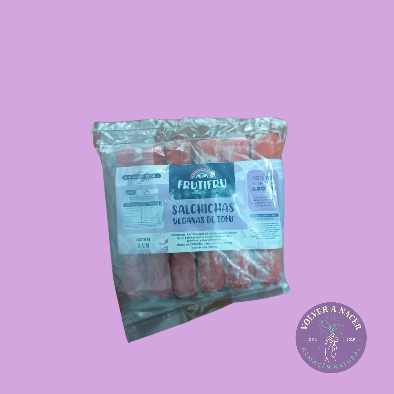 FRUTIFRU- Salchichas de tofu x 6 un