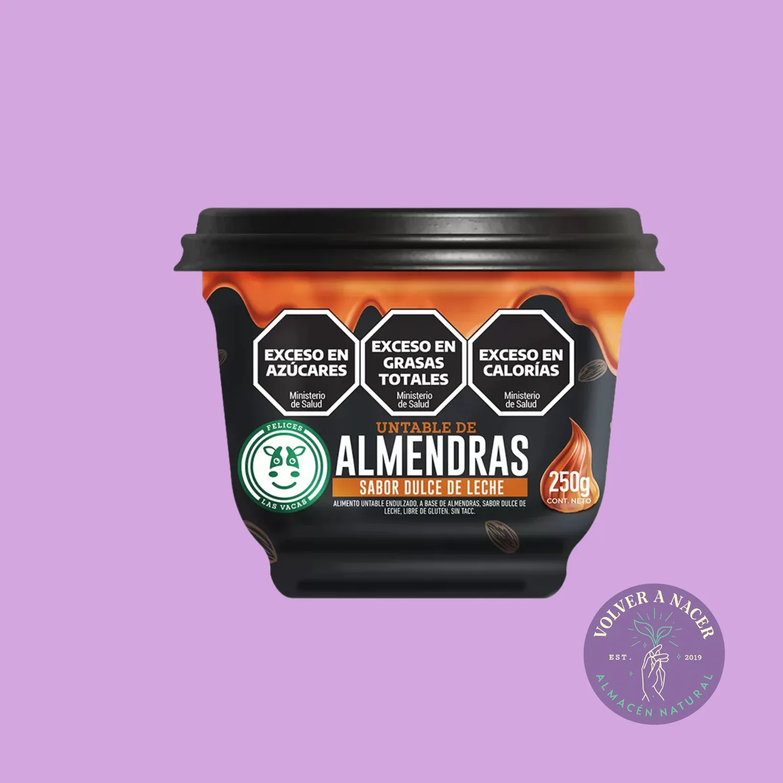 Dulce de leche de almendras - Felices las Vacas x250 gr