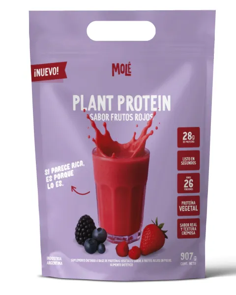 Proteina Plant Mole Frutos Rojos x907gr