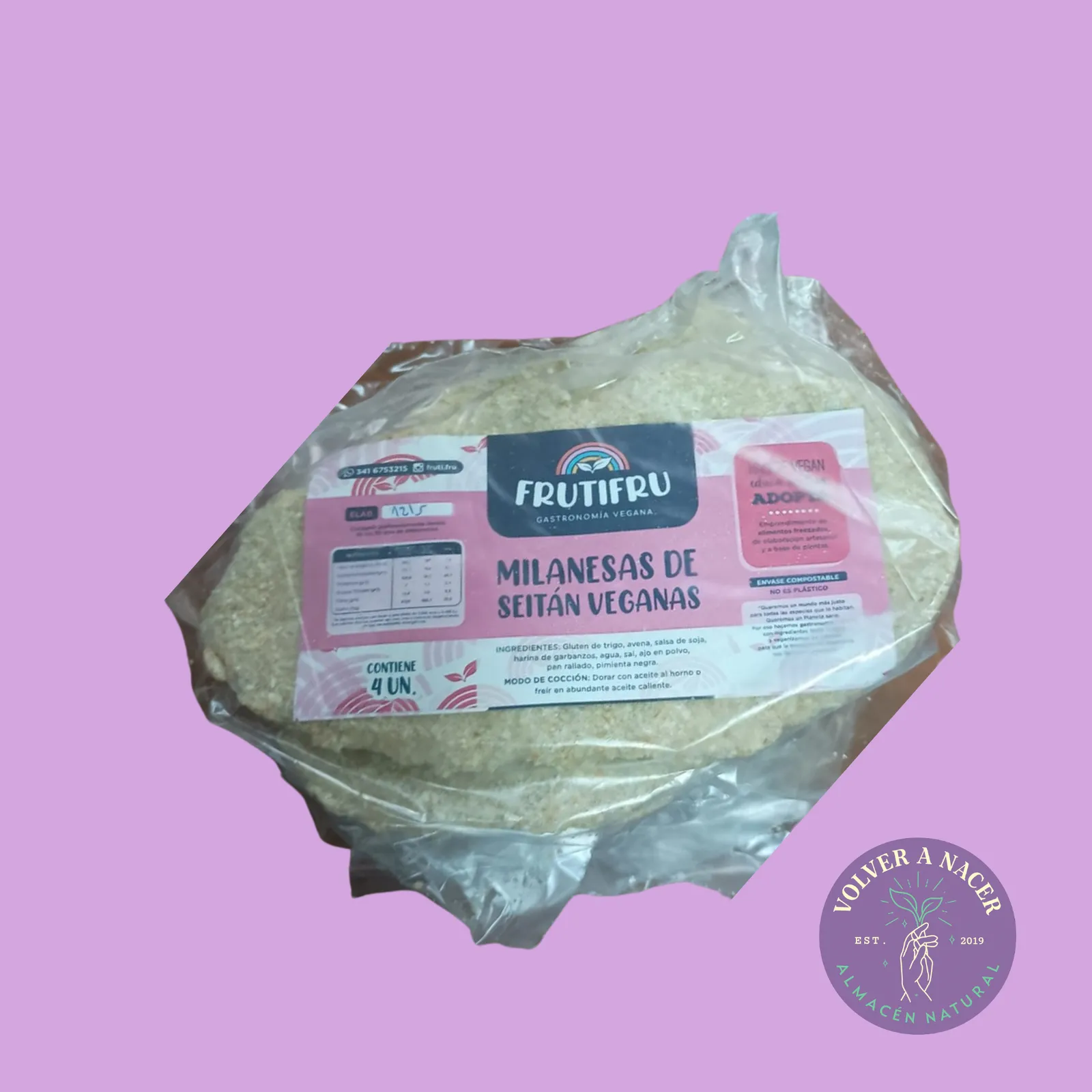 FRUTIFRU - Milanesas de seitan x 500 gr