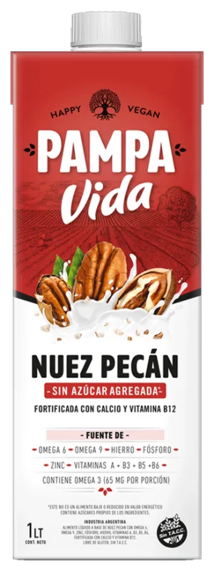 Leche de Nuez pecan Pampa vida x1L