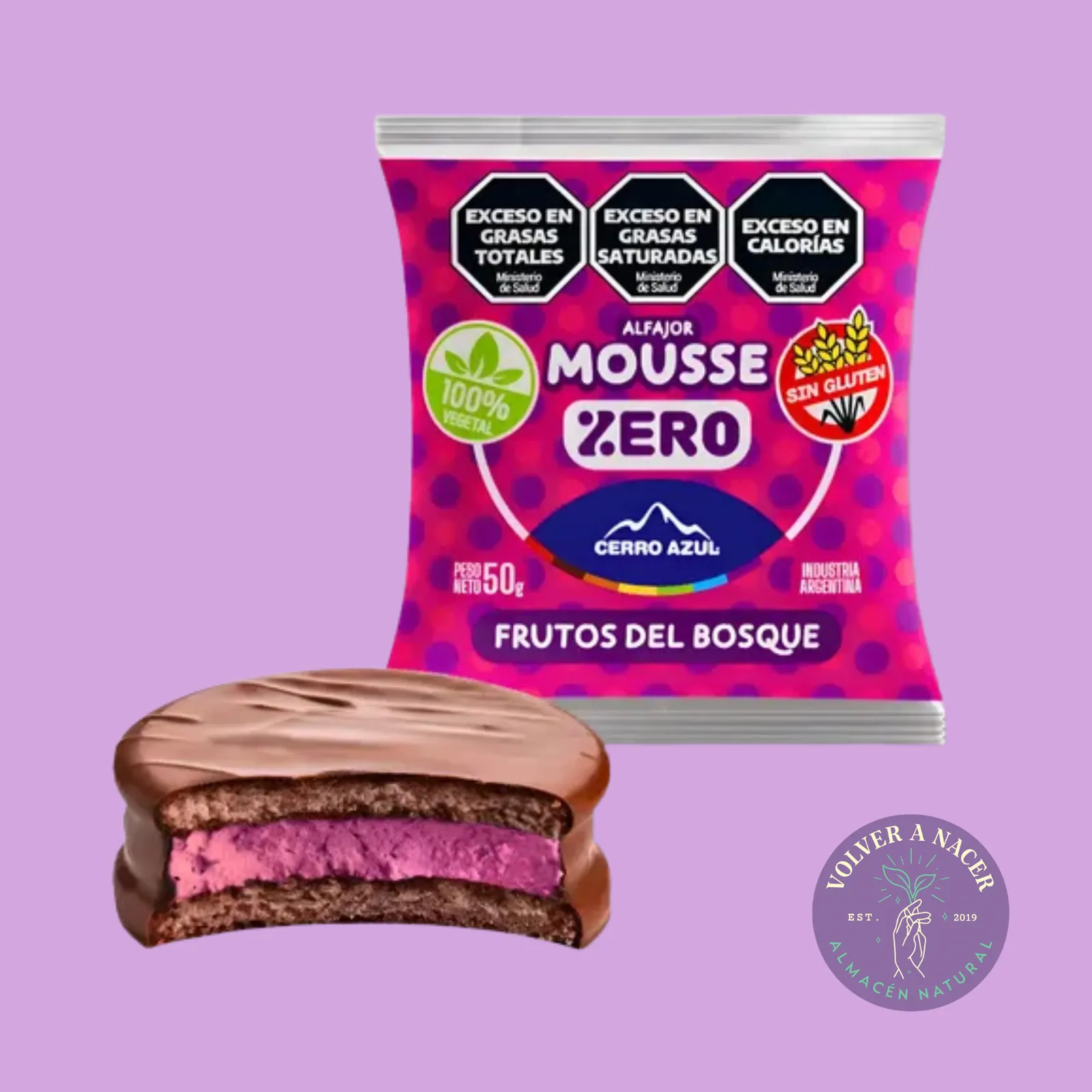 Alfajor Sin Azucar Frutos Del Bosque - Cerro Azul