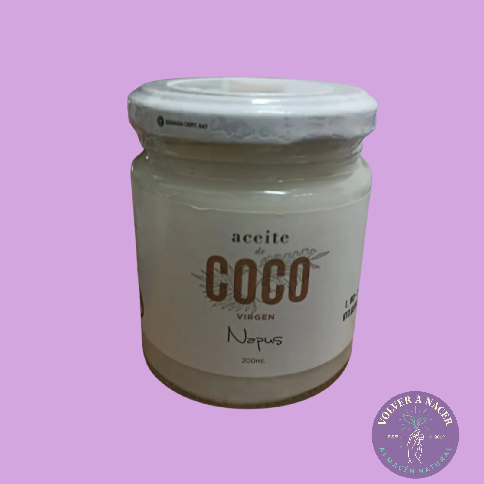 Aceite de coco Napus Virgen x200gr